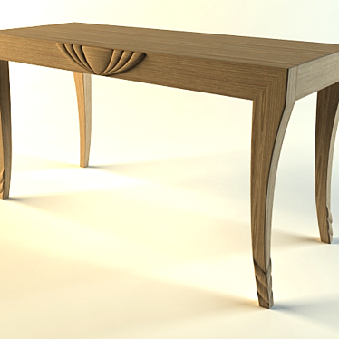 Luxury Ormolu Writing Desk 3D model image 1 