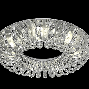 Glowing Textured Ceiling Light 3D model image 1 