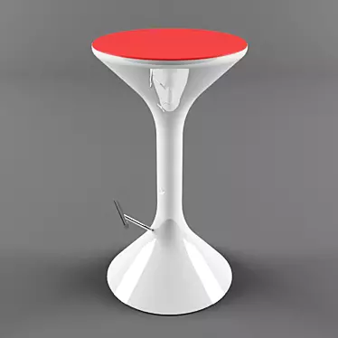 Stylish Showroom Plastic Chair 3D model image 1 