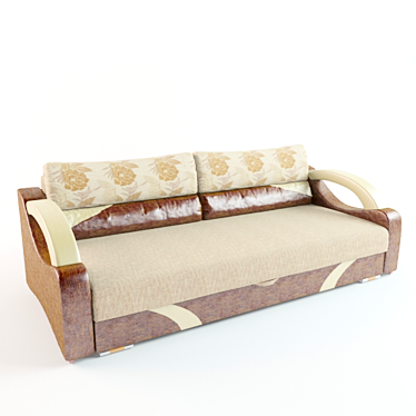 Altair: Realistic Sofa Replica with Authentic Textures 3D model image 1 