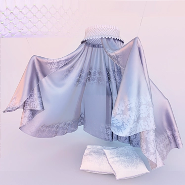 Elegant Bed Canopy Set 3D model image 1 