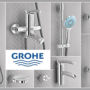 GROHE Tenso - Luxurious Bathroom Set 3D model image 1 