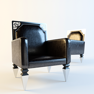 Modern Photo-Inspired Armchair 3D model image 1 