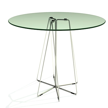 Sleek Glass Table 3D model image 1 