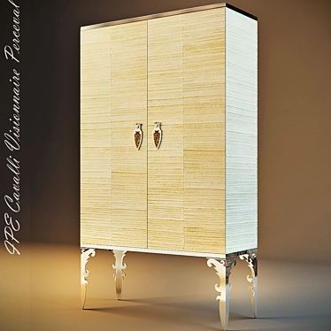 Luxury Italian Perceval Wardrobe 3D model image 1 