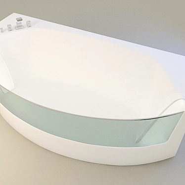 Luxurious Soaking Bath Tub 3D model image 1 