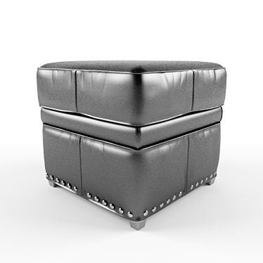 Cozy Comfort Ottoman 3D model image 1 