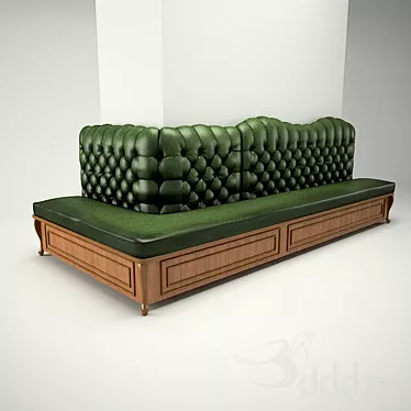 Versatile Corner Sofa: Perfect for Columns & Square Walls 3D model image 1 