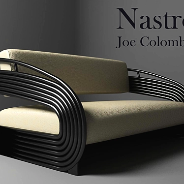 Title: Artisan Rattan Sofa 3D model image 1 
