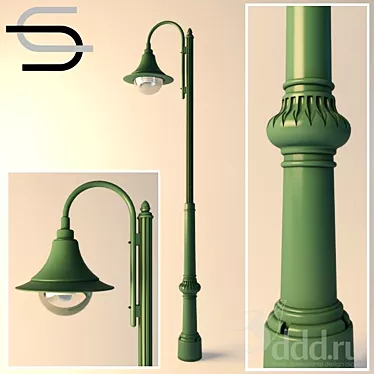 Illuminate the Night: Pedestrian Street Light 3D model image 1 