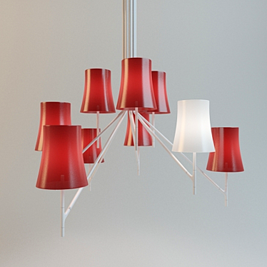 Foscarini Birdie Ceiling Lamp 3D model image 1 