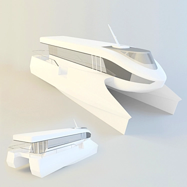 Passenger Speed Boat 3D model image 1 