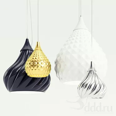 Ruski Lighting Collection: Ruskii & Ruskii Twist 3D model image 1 