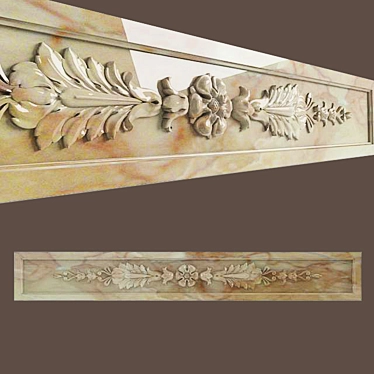 Marble Fireplace Frieze 3D model image 1 