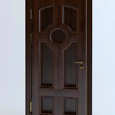 Classic Style Interior Door 3D model image 1 