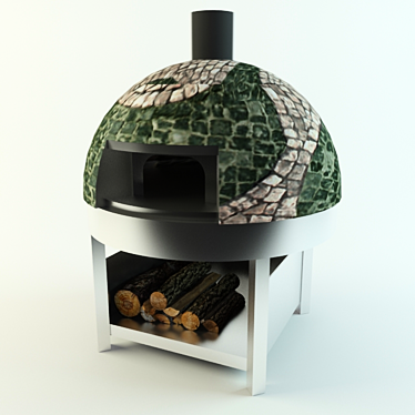 Authentic Italian Pizza Oven: Morello Forni 3D model image 1 