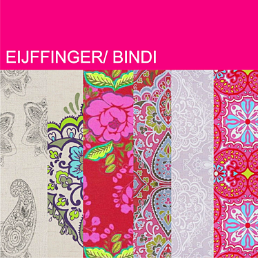 Eijffinger Bindi: Exquisite Wallpaper Collection 3D model image 1 