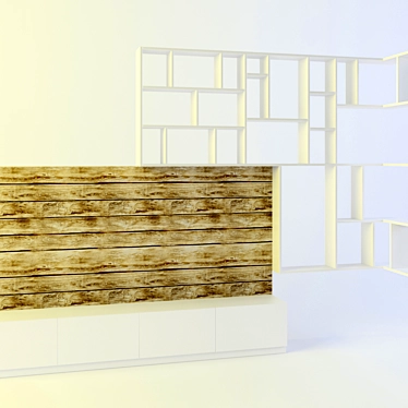 Modern Style TV Rack 3D model image 1 