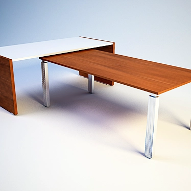 Sleek Office Table 3D model image 1 