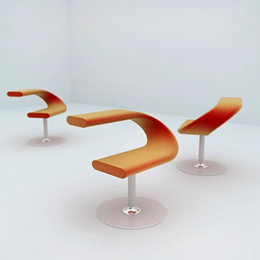 Stylish Modern Chair 3D model image 1 