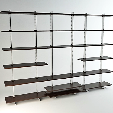 Adjustable Shelving Wardrobe 3D model image 1 