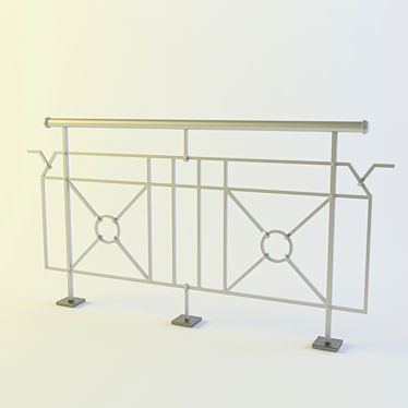 Sturdy Fence - 2200х1100(h) 3D model image 1 