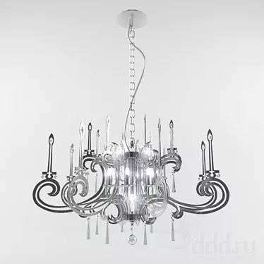 Elegant Illumination: Aristocrat Chandelier 3D model image 1 