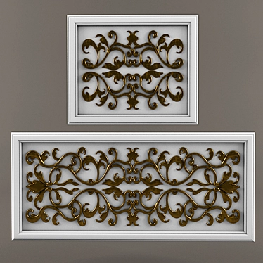 Stunning Stucco Wall Panel 3D model image 1 