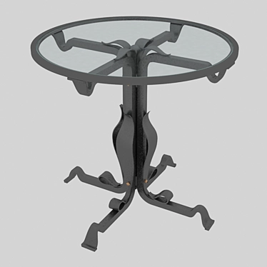 Elegant Forged Table 3D model image 1 