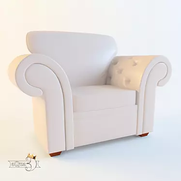 Milford: Compact & Stylish Sofa 3D model image 1 