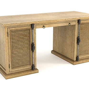 Britania Shutter Desk: Classic Elegance 3D model image 1 