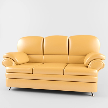 Leather Sofa 3D model image 1 