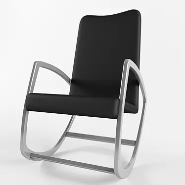 Elegant Rocking Armchair 3D model image 1 