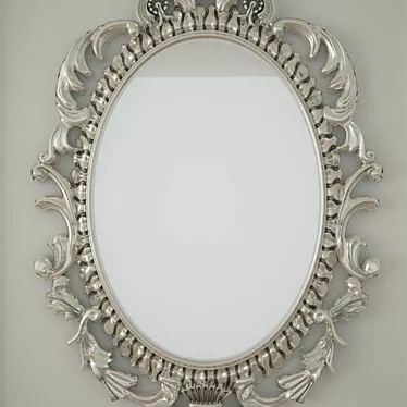 Italian Antique Mirror: Exquisite 3D Design 3D model image 1 