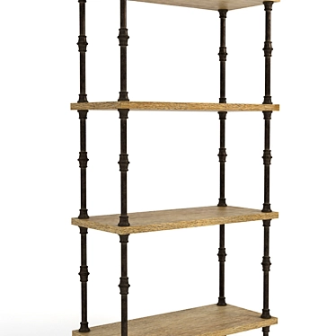 Elegant Luzern Bookshelf: 8810-1012 3D model image 1 