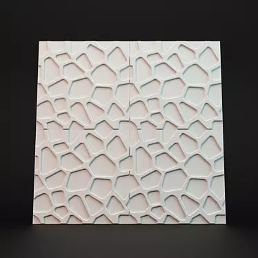 Sculptural 3D Wall Panel: Artpole 3D model image 1 