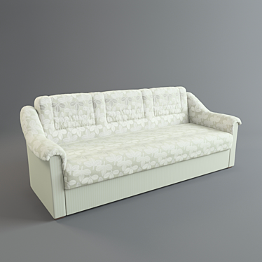 Modern Velvet Sofa 3D model image 1 