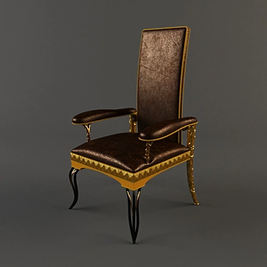 Regal Throne Chair 3D model image 1 