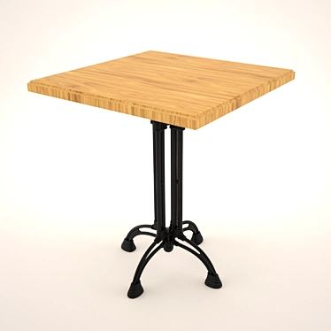 IMPERO 4060 - Stylish Table Base and Top 3D model image 1 