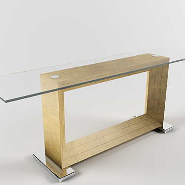 Elegant Console Monaco 3D model image 1 