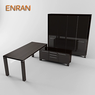 Executive Desk Enran 3D model image 1 