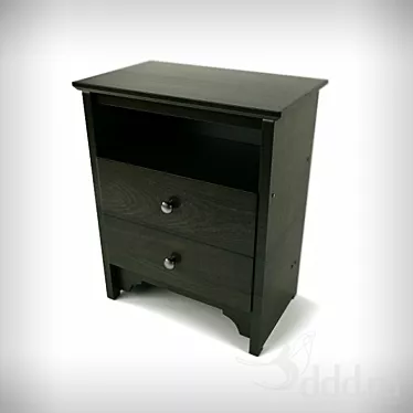 Elegant Darkwood Table 3D model image 1 