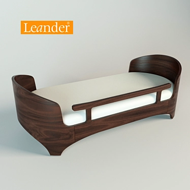 Leander Junior Bed - Simplistic Elegance 3D model image 1 