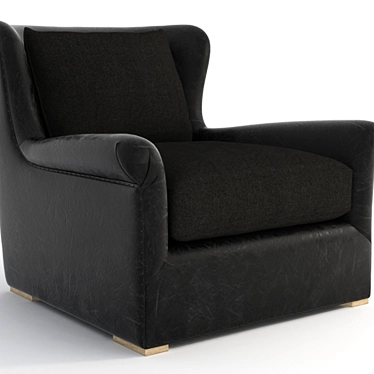 Winslow Leather Armchair: Classic Elegance for Your Home 3D model image 1 