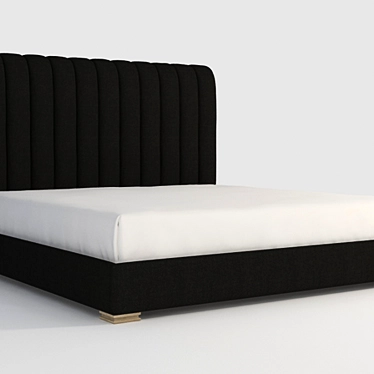 Harlan King Size Wool Bed 3D model image 1 