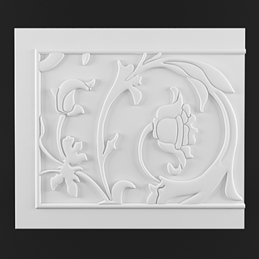 Art Deco Door Cover 3D model image 1 