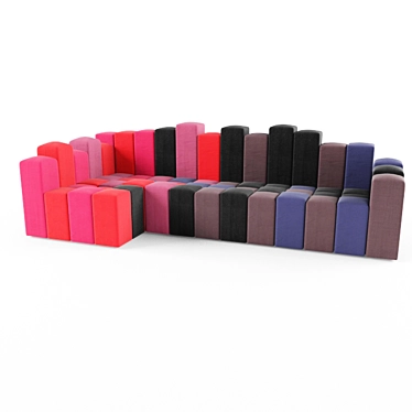 Modern Rez 82-Inch Sofa 3D model image 1 