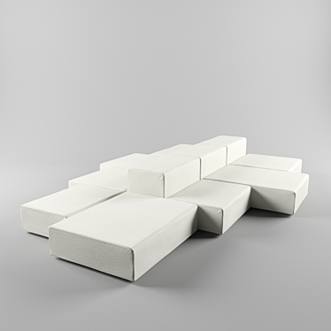 Modular Sofa: EXTRA WALL 3D model image 1 