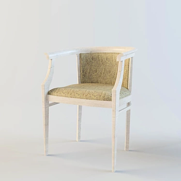 Elegant Wooden Chair Naomi 3D model image 1 