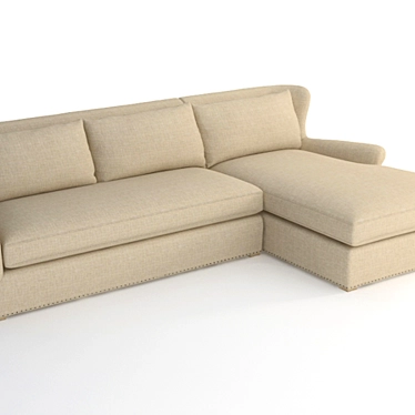 Winslow Sectional: Modern Elegance for Your Space 3D model image 1 